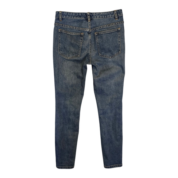 A.P.C. Jeans Moulant Womens Size 24 Blue Skinny Low-Rise Classic Casual Everyday - Picture 2 of 13